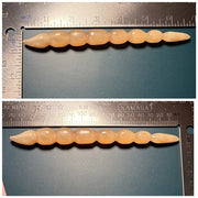 Argali Horn Hair Stick — Light Golden Beaded Acupressure Tip