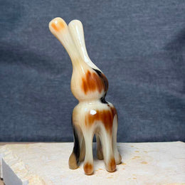 Genuine Yak Horn Massager — Rare Tiramisu Tone for Scalp & Body