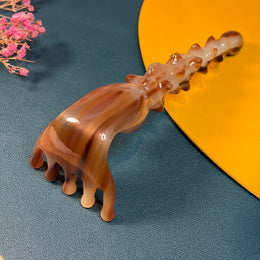 Premium Horn Meridian Massage Tool for Tension Relief & Hair Wellness