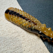 100% Handcrafted Diamond-Cut Horn Gua Sha Tool | Rare Golden Translucent Body & Scalp Massage Wand (Eco-Friendly & Chemical-Free)