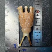 Yak Horn Massage Tool — Diamond-Carved, Rain-Drop Teeth for Hair, Eye & Scalp