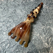 Natural Horn Scalp Massager Rake & Detoxing Meridian Massage Comb