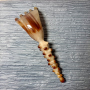 Milky White Yak Horn(Rare) Meridian Massage Comb | Gua Sha Rake & Acupressure Wand | Eco-Friendly Tool