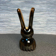 Yak Horn Massage Tool —  Brownie Tone, Hand-Carved for Eye Scalp & Body