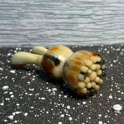 Yak Horn Massage Tool — Rare Mellow Milky Tone for Eye Scalp & Body
