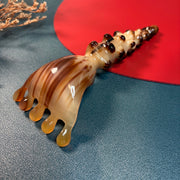 Natural Horn Scalp Massager Rake & Detoxing Meridian Massage Comb