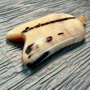 100% Handcrafted Violin-Shaped Horn Gua Sha Board | Rare Gold & Cream White Facial Lifting Tool