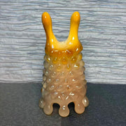 Yak Horn Massage Tool — Rare Golden Gradient for Eye, Scalp & Body