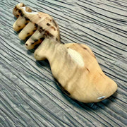 100% Handcrafted Squirrel Sheep Horn Gua Sha Comb | Rare Amber Gold Facial & Acupressure Massager
